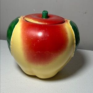 Hull Apple Cookie Jar 1940's Rare Vintage